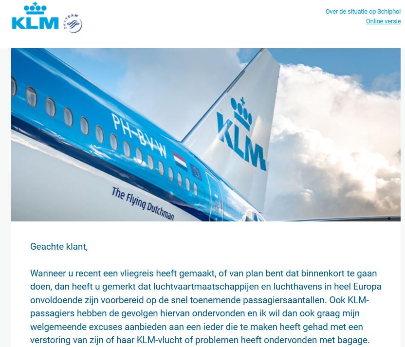 klm crisiscommunicatie